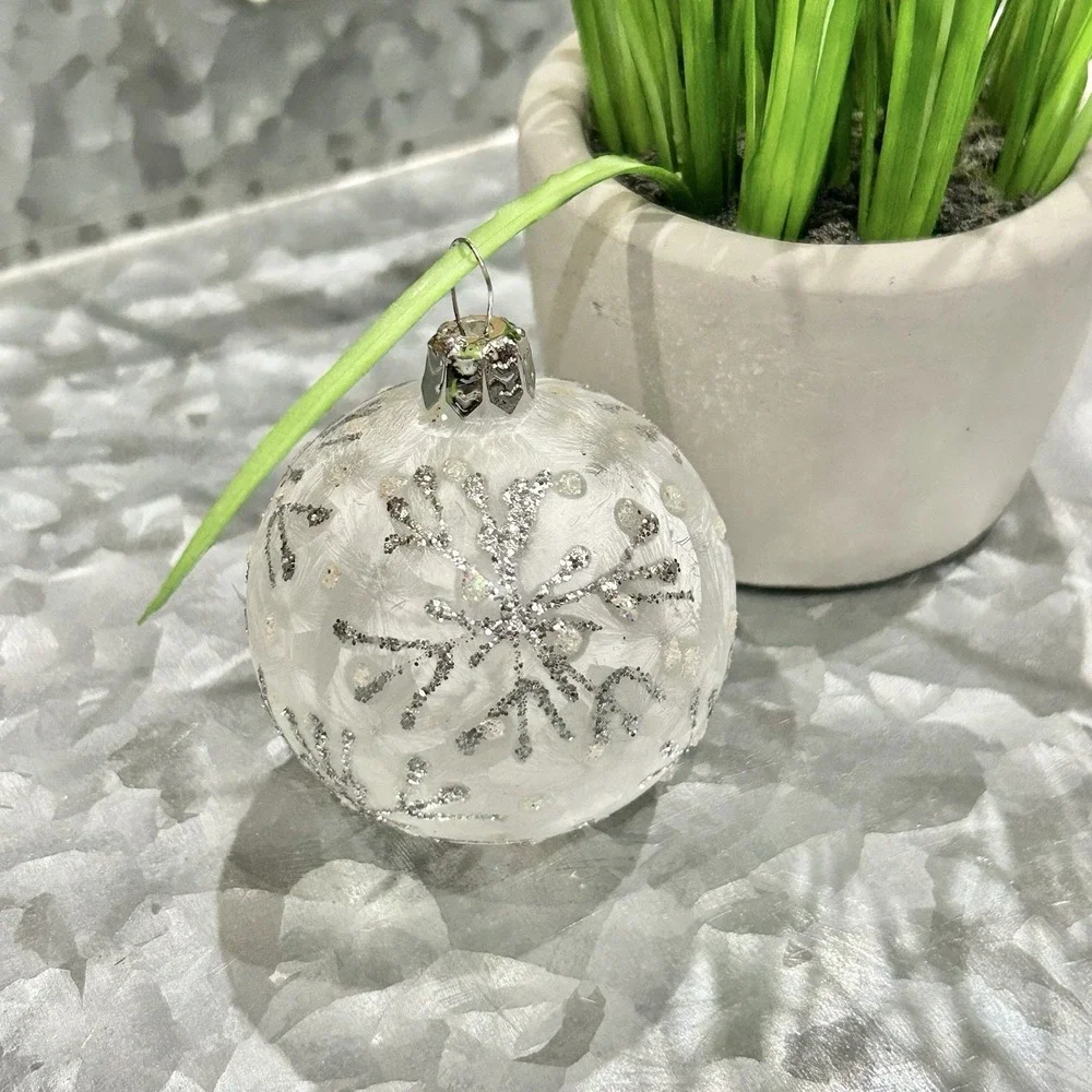 Vintage Glass Snowflake 3